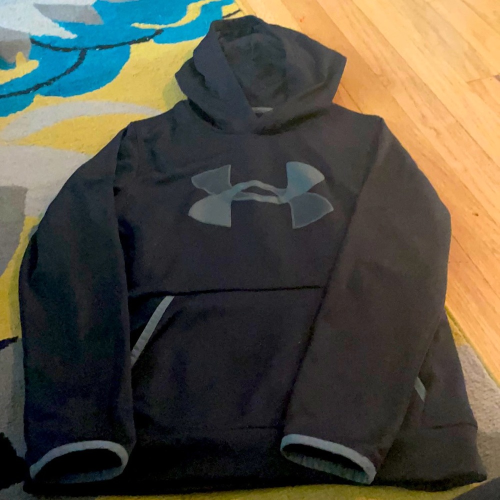 Black boys youth medium hoodie